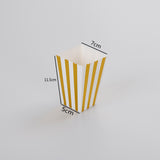 Gold/Silver paper Party Popcorn Boxes 12pcs - Pawp