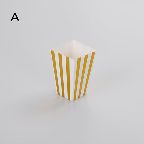Gold/Silver paper Party Popcorn Boxes 12pcs - Pawp