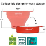 FINDKING Collapsible Silicone Microwave Popcorn Popper Bowl - Pawp