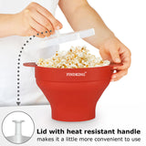 FINDKING Collapsible Silicone Microwave Popcorn Popper Bowl - Pawp