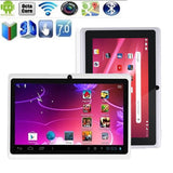 7" Touchscreen Android Tablet PC Quad-core Dual Cameras WiFi and Bluetooth 8GB (White) - Pawp